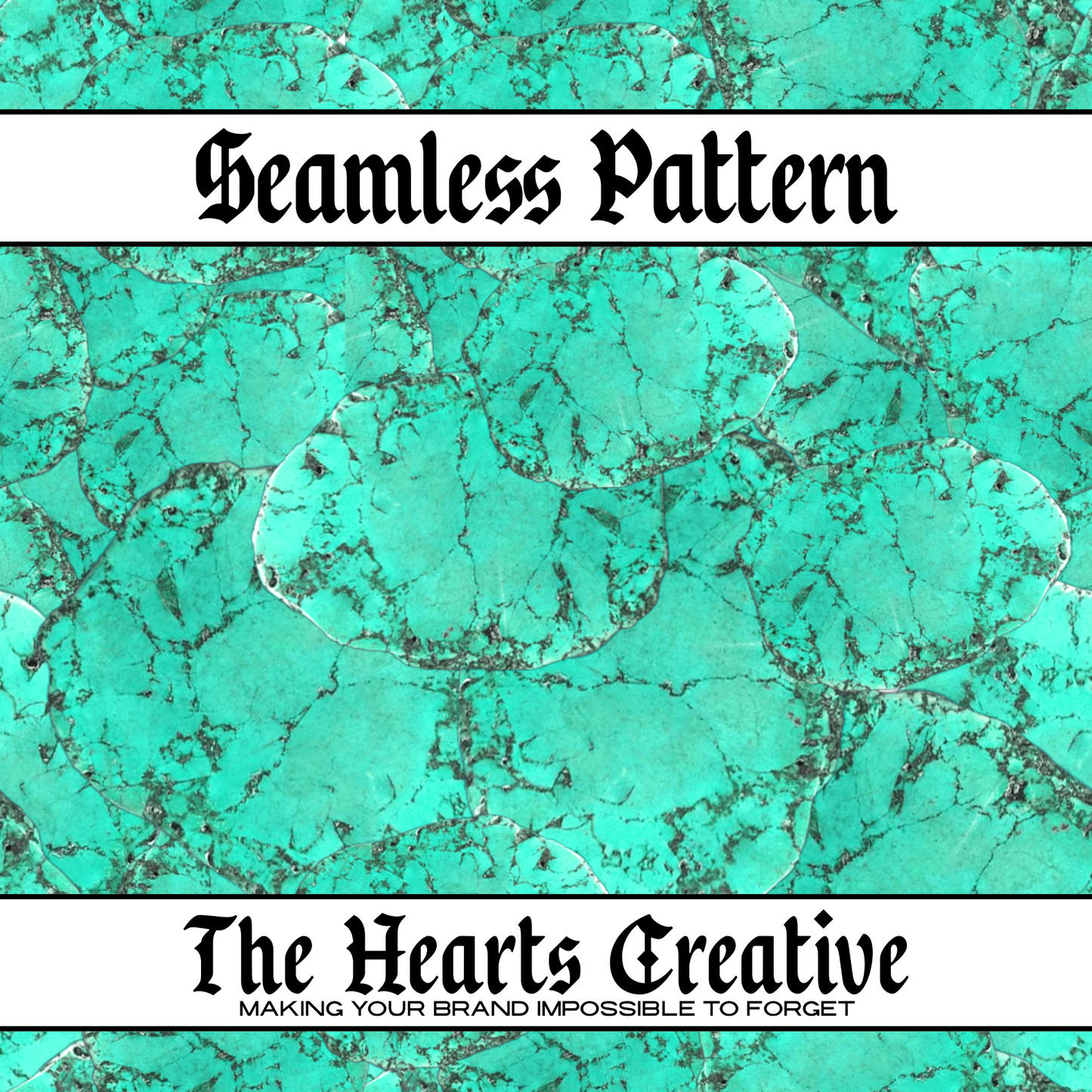 Turquoise Stone Slabs - Western Seamless Pattern - Digital Download