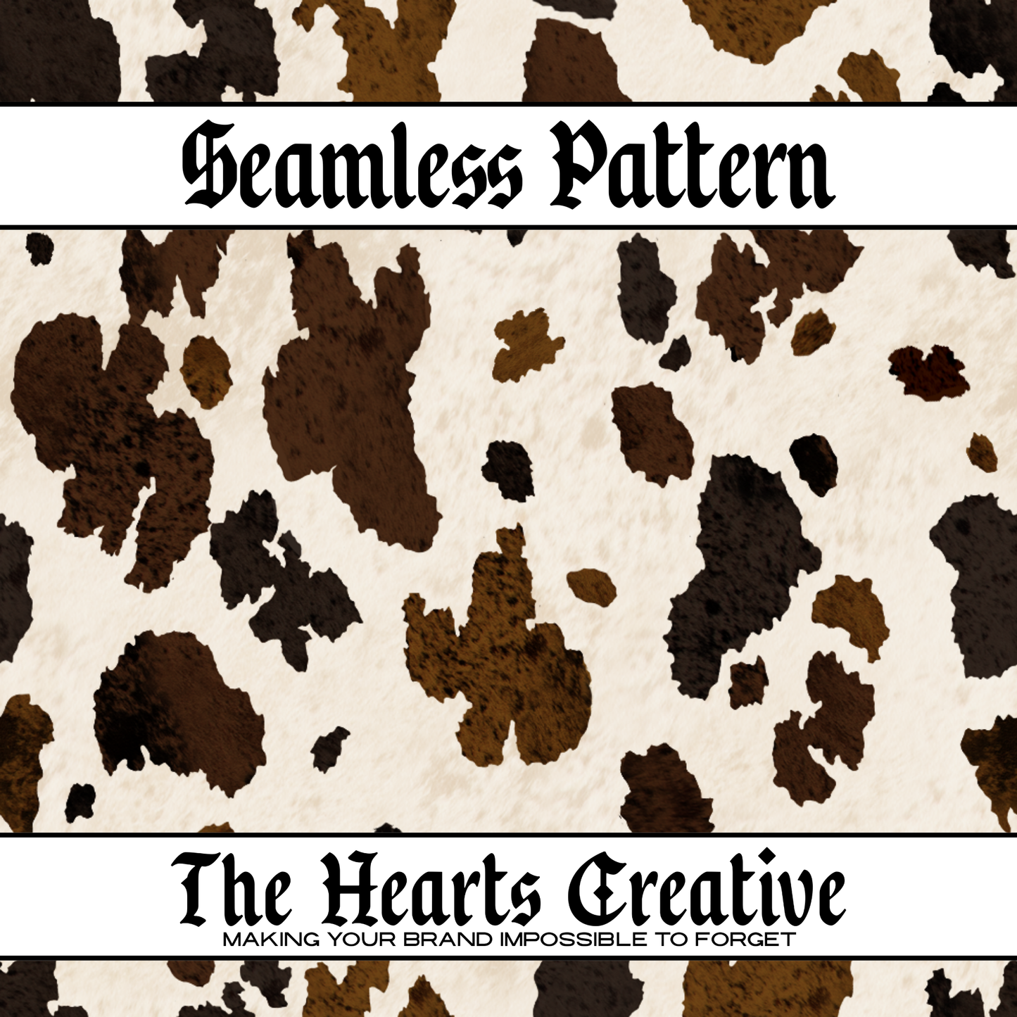 dark brown cow spots seamless pattern for fabric printing and sublimation