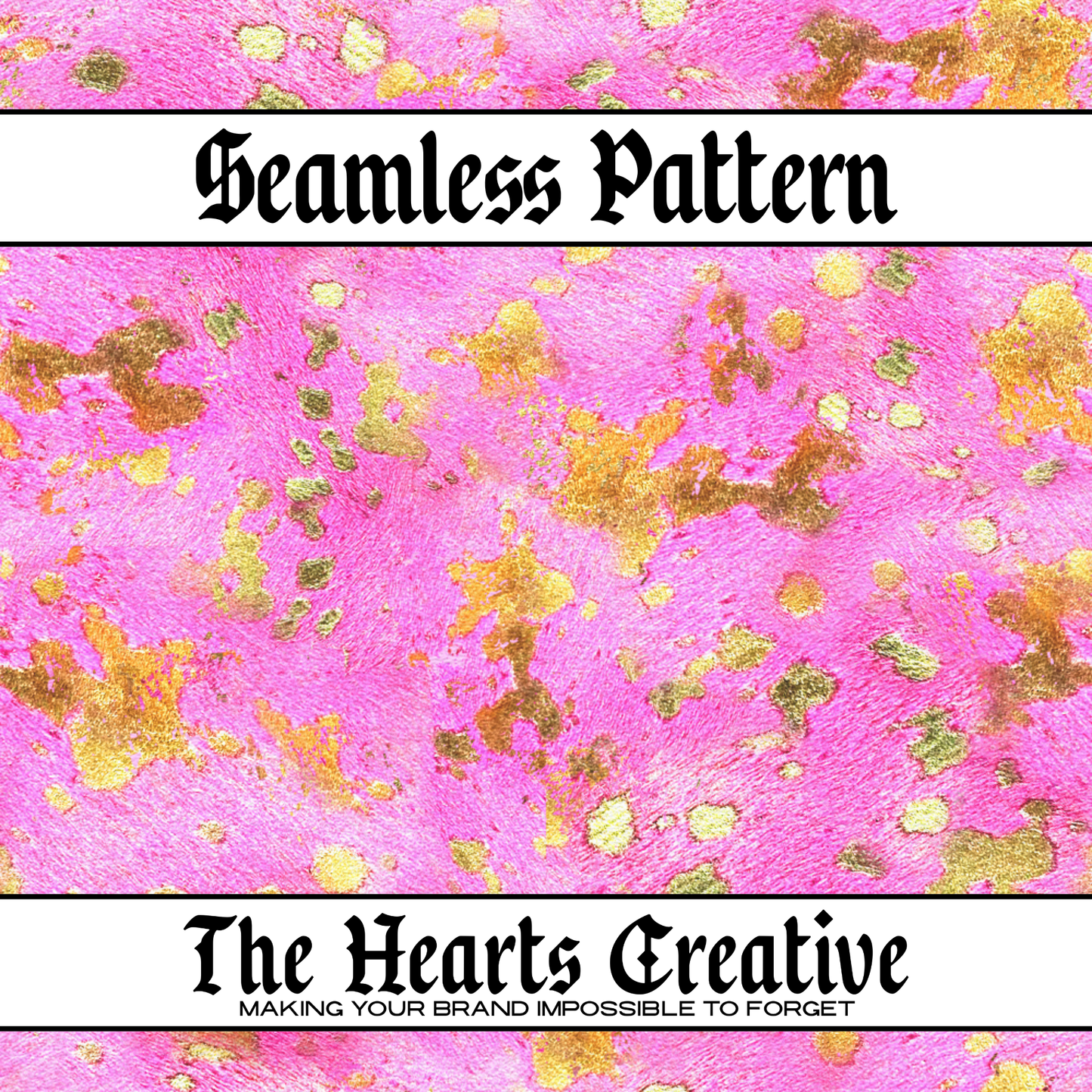 metallic gold and pink cowhide seamless pattern for fabric and sublimation printing
