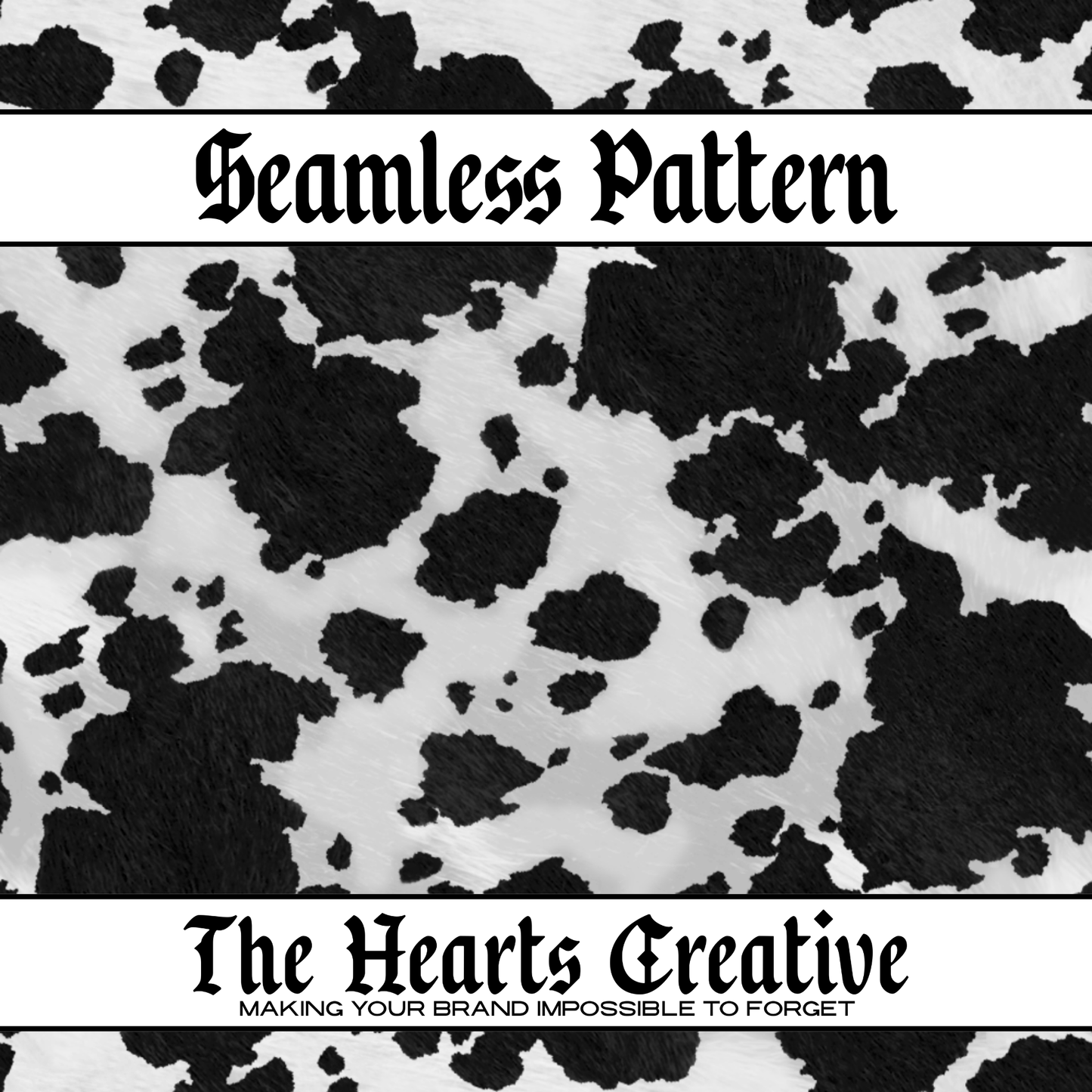 black and white cow seamless pattern for western fabric and sublimation printing