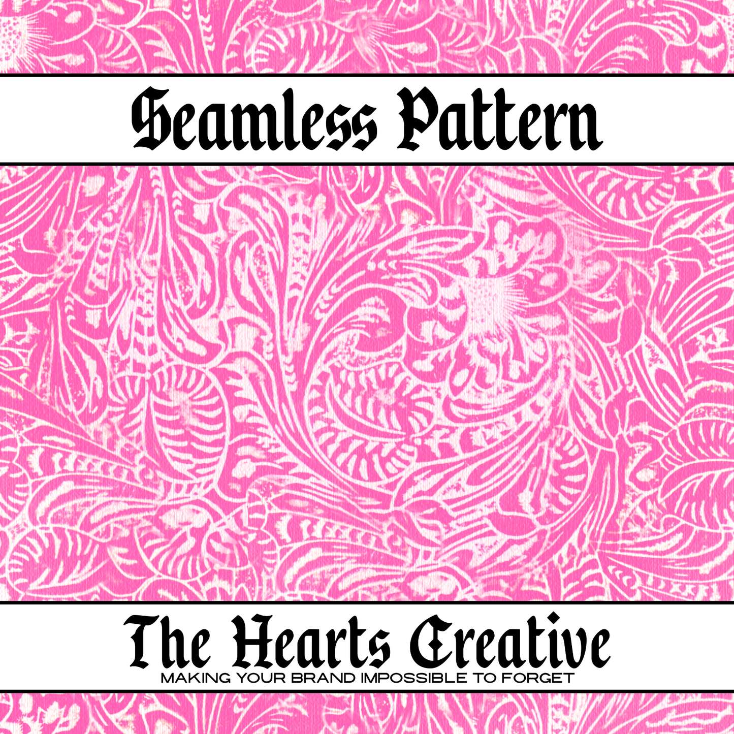 Pink Tooled Leather - Western Seamless Pattern - Digital Download