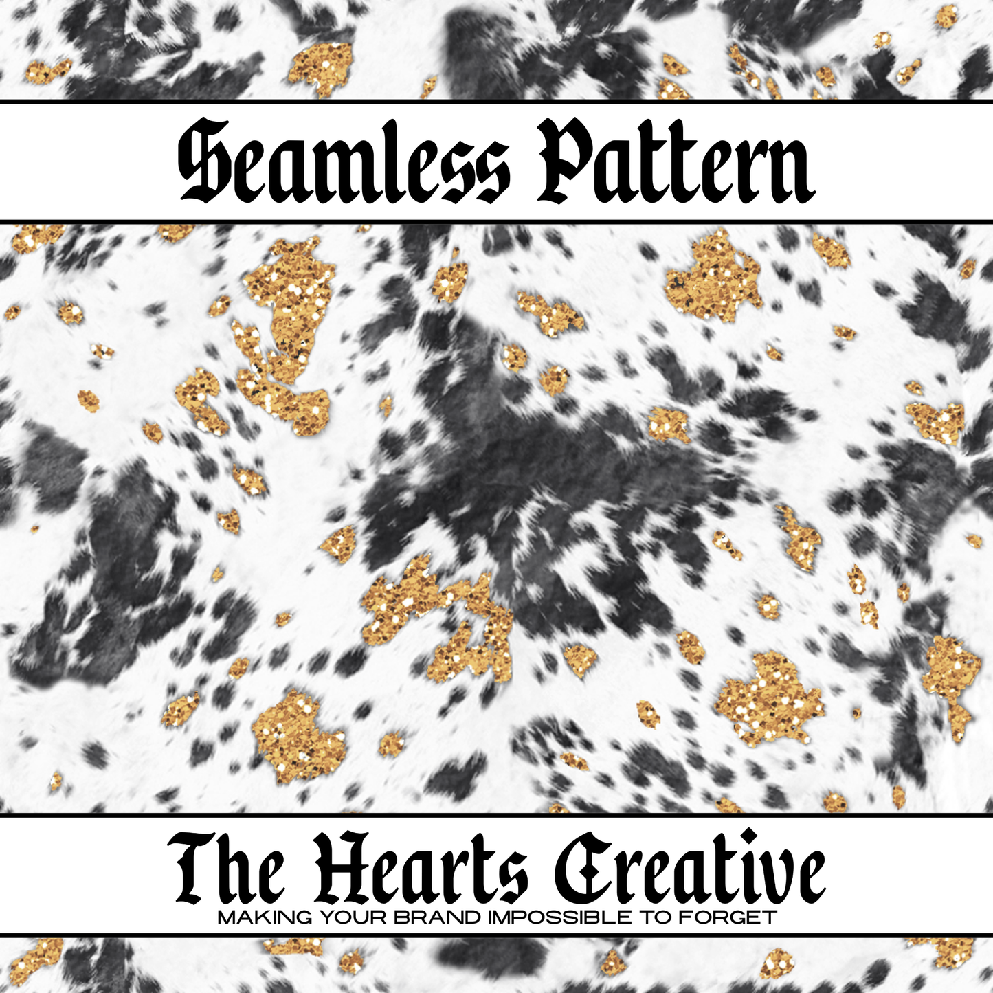 glitter cowhide seamless pattern for western fabric and sublimation designs