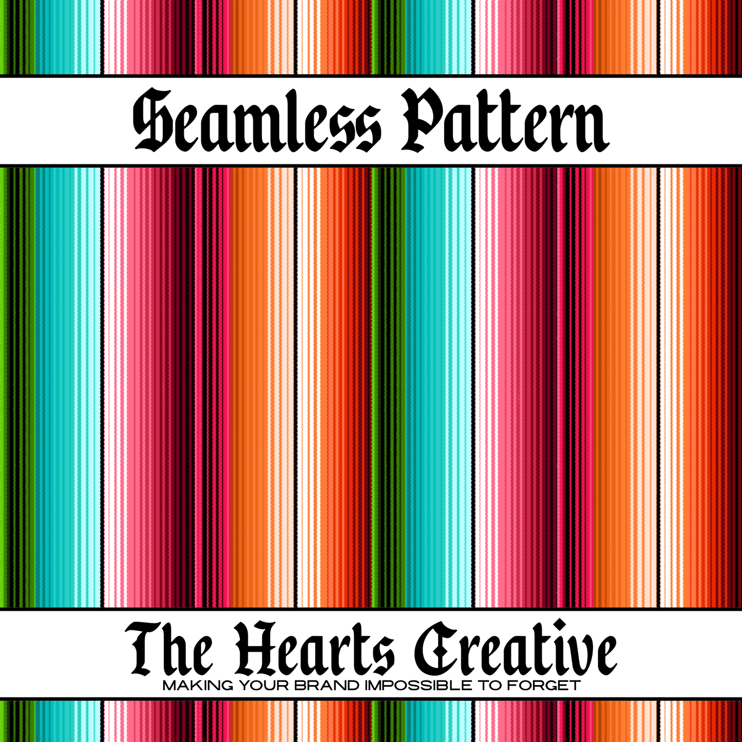 Rainbow Serape - Western Seamless Pattern - Digital Download