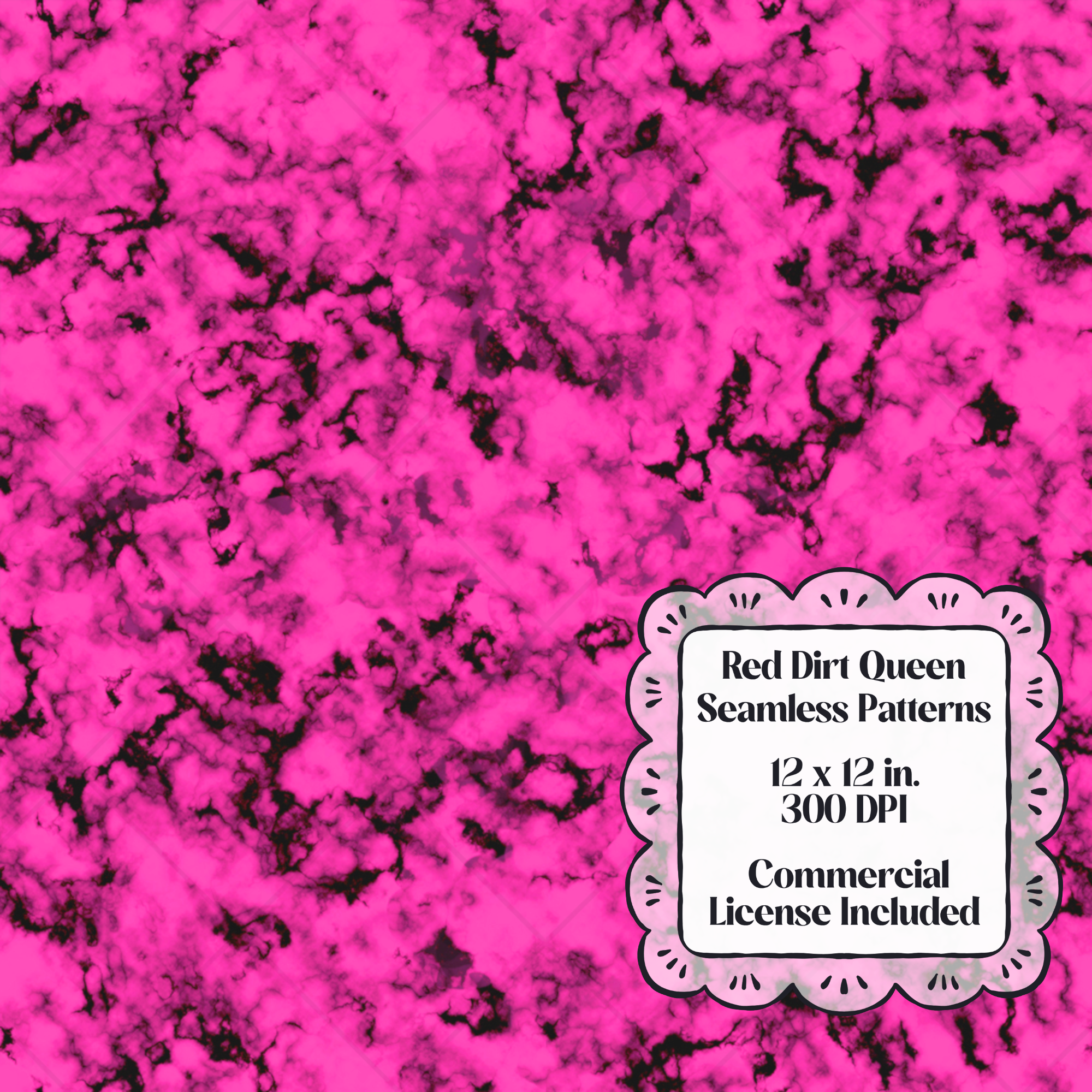 Pink Stone Seamless Pattern