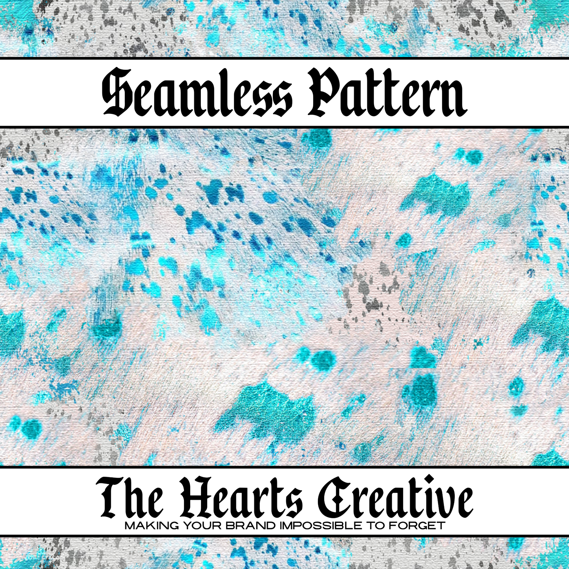 metallic turquoise cowhide seamless pattern for fabric and sublimation printing
