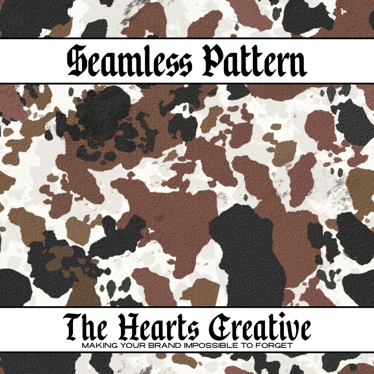 brown and black cow spots seamless pattern for fabric and sublimation printing