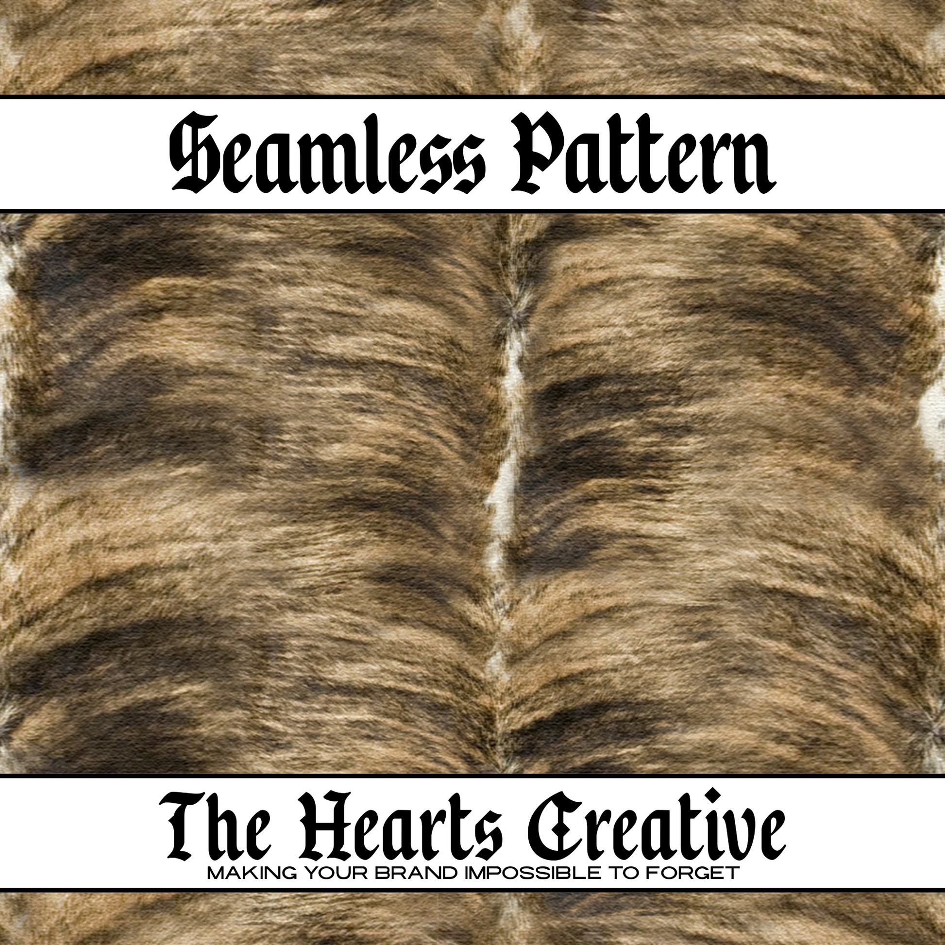 brindle cowhide seamless pattern for western fabric printing and sublimation