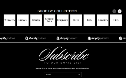 Premade Black & White Shopify Theme + Installation
