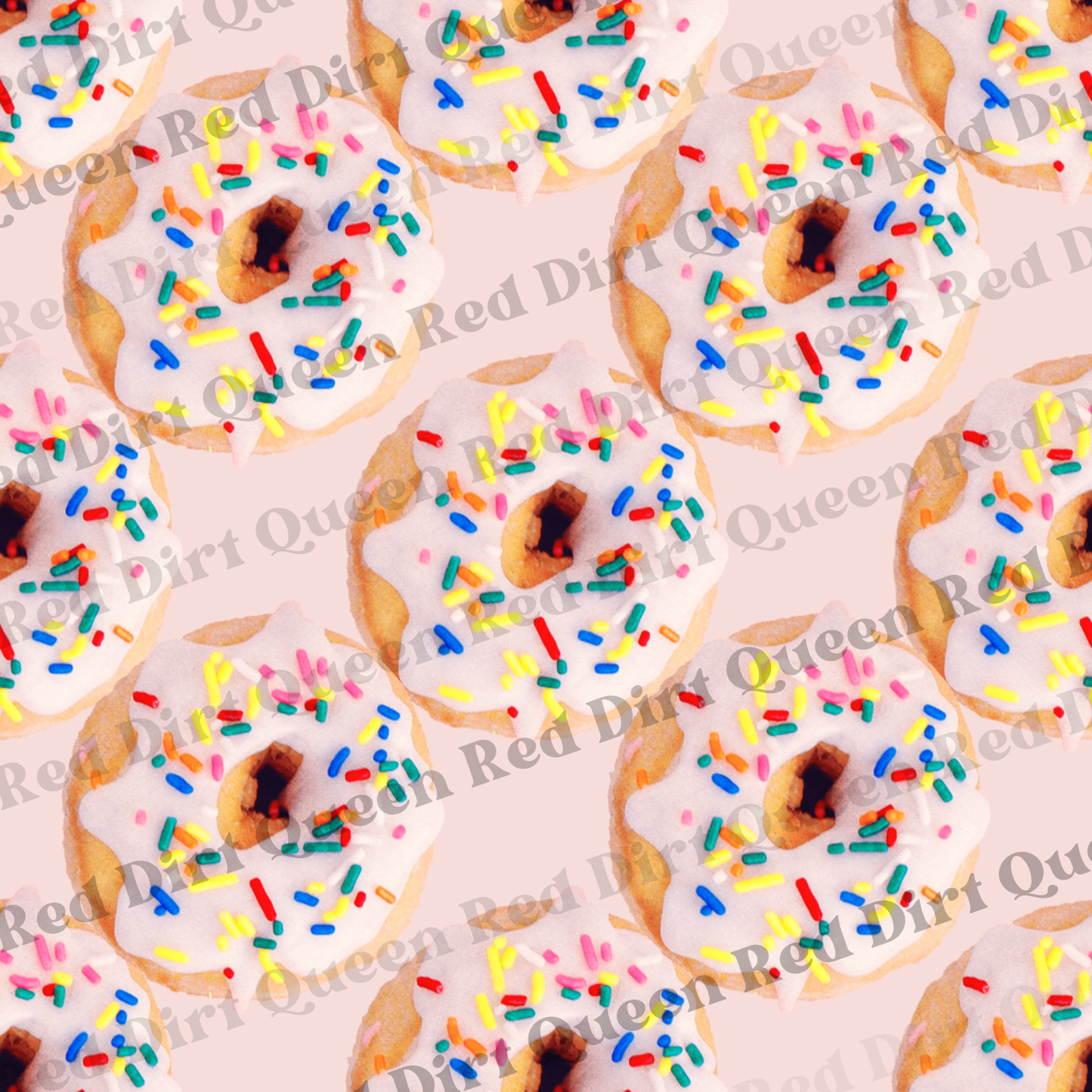 Seamless Pattern - Real Sprinkle Donuts