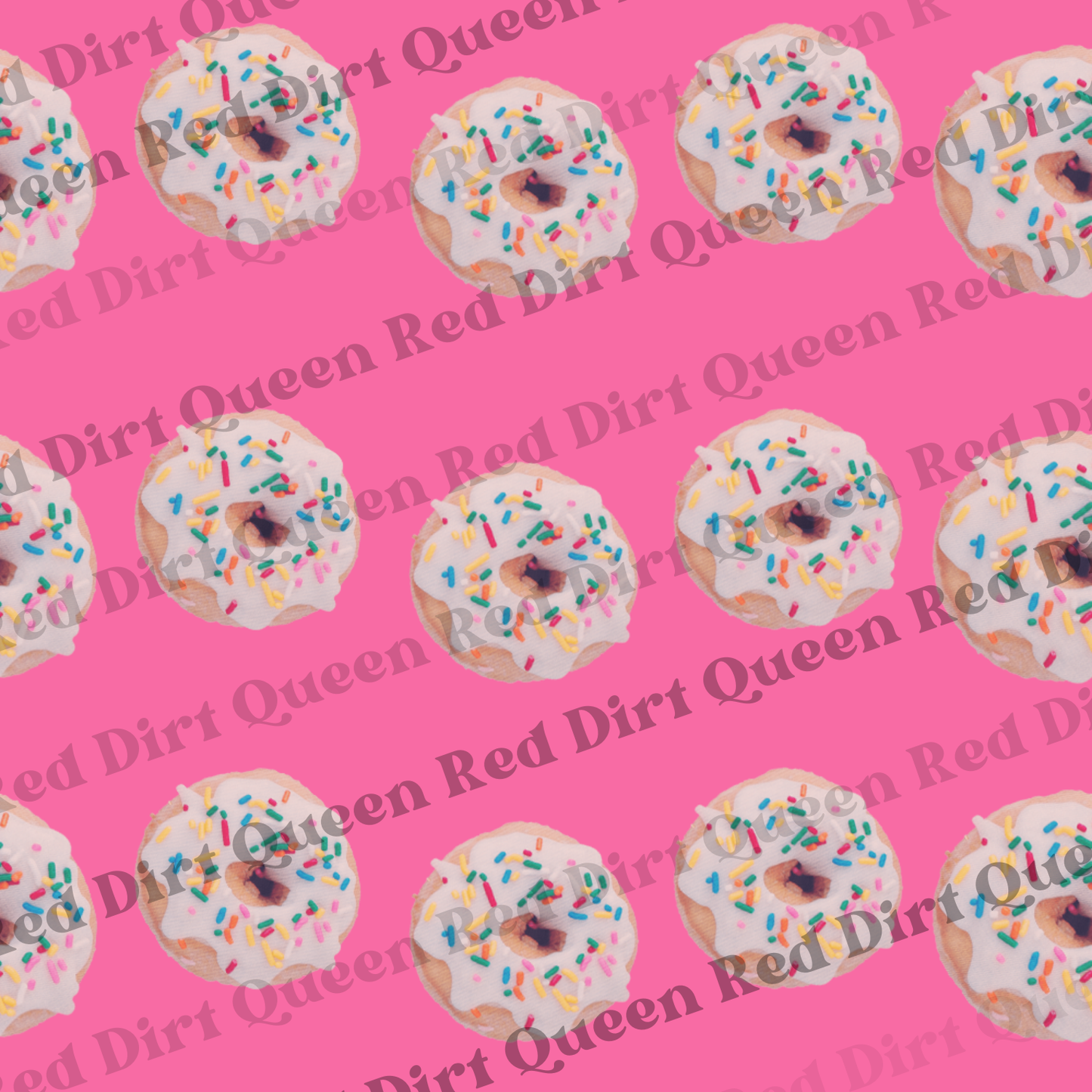 Seamless Pattern - Mini Sprinkle Donuts Pink