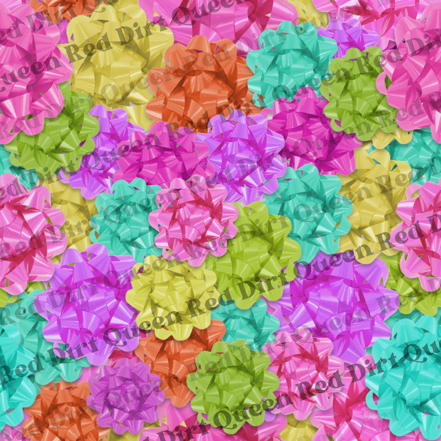 Birthday Seamless Pattern - Present Bows