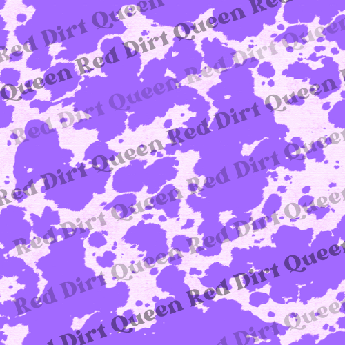 Cowhide Seamless Pattern - Dark Purple Cowhide