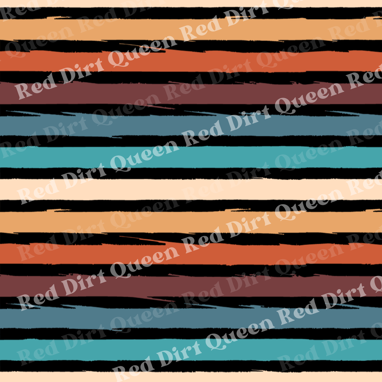 Fall Seamless Pattern - Distressed Fall Stripes