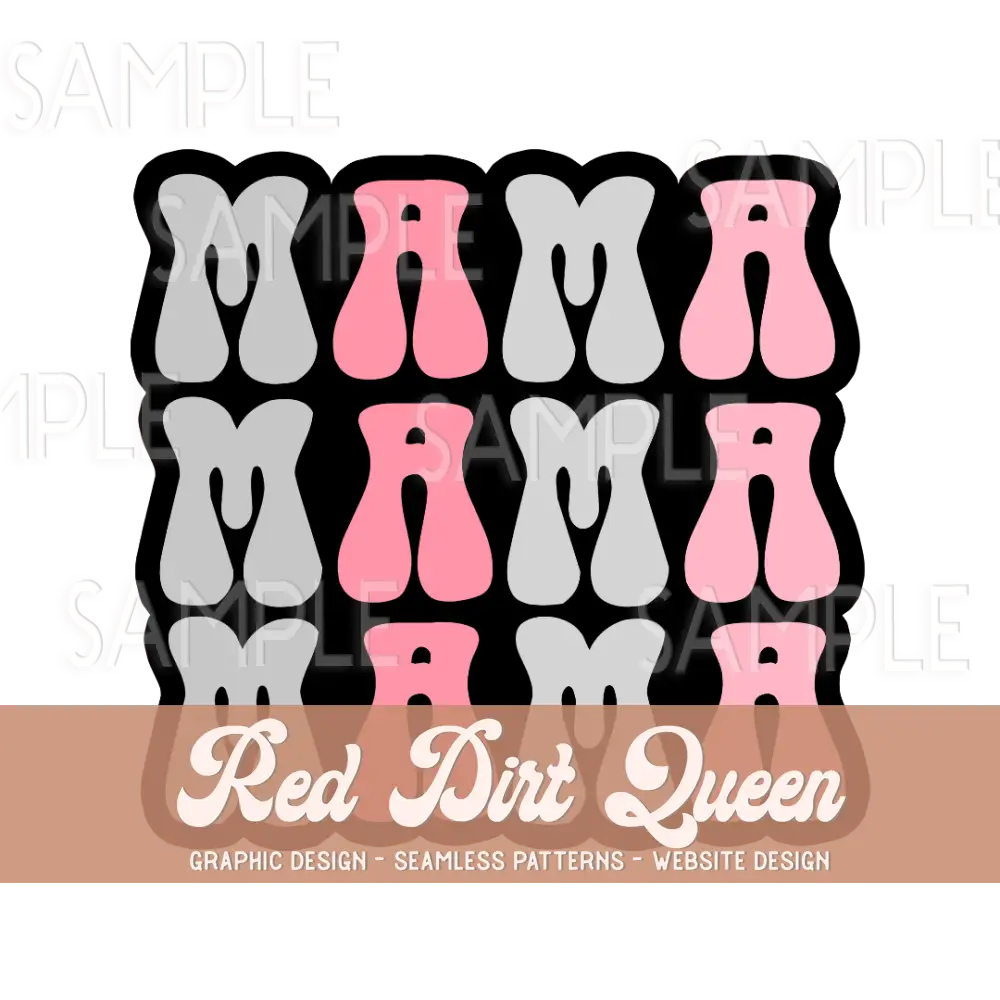 Groovy Mama + Mini Set Pink & Grey