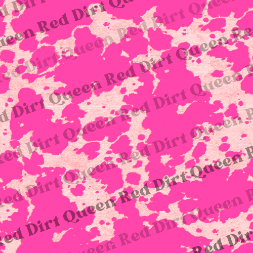 Cowhide Seamless Pattern - Hot Pink Cowhide