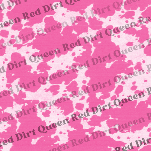 Cowhide Seamless Pattern - Pink & White Cowhide