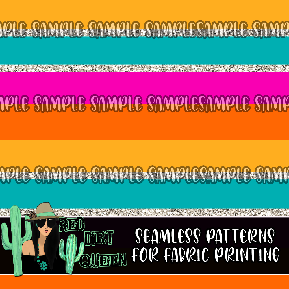 Seamless Pattern Summer Glitter Stripe