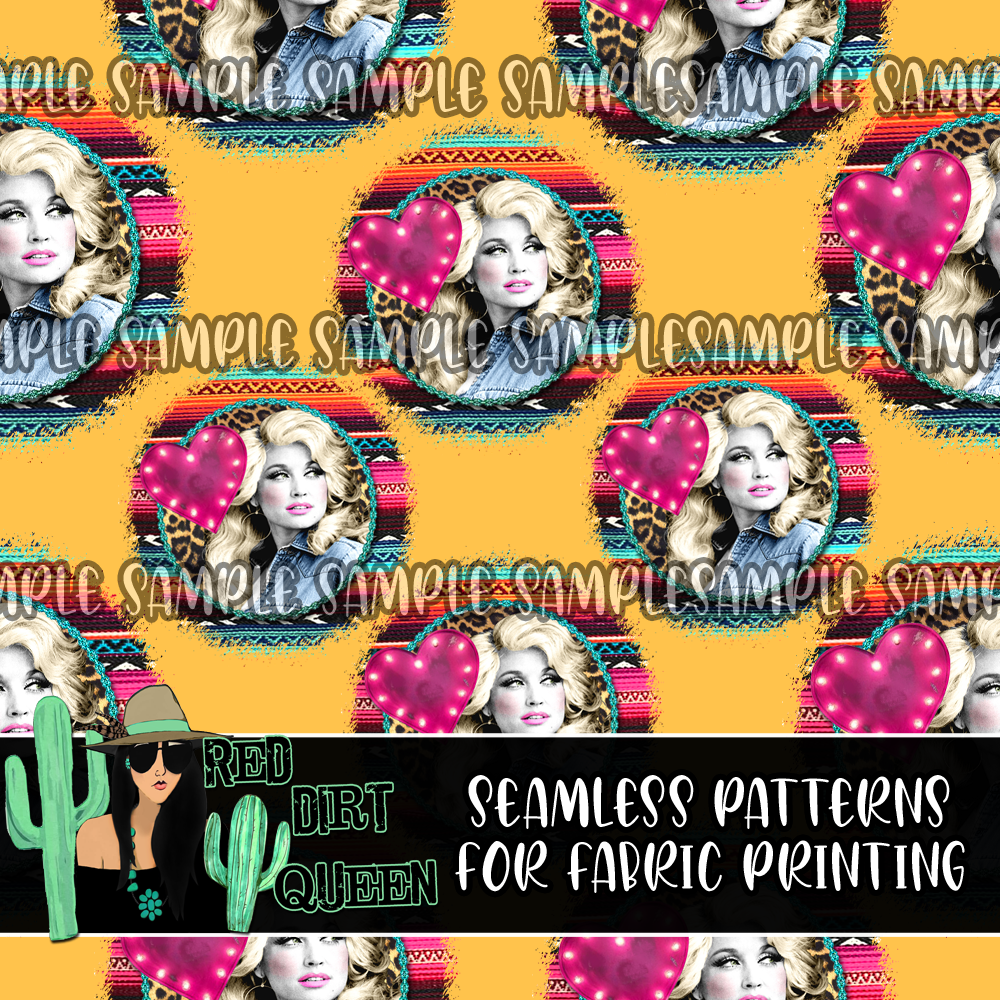 Seamless Pattern Dolly Serape Circles