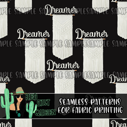Seamless Pattern Dreamer Macramé
