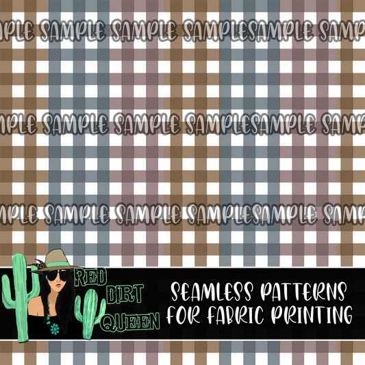 Seamless Pattern Fall Ombre Plaid