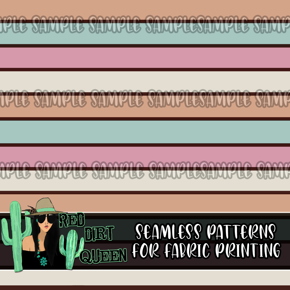Seamless Pattern Ice Cream Stripes
