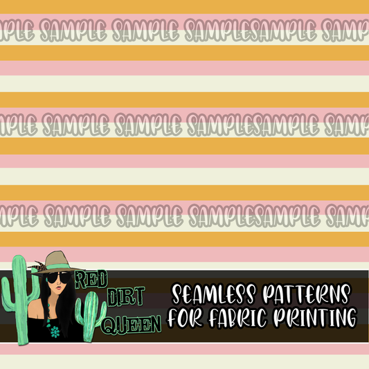 Seamless Pattern Pink Lemonade Stripe