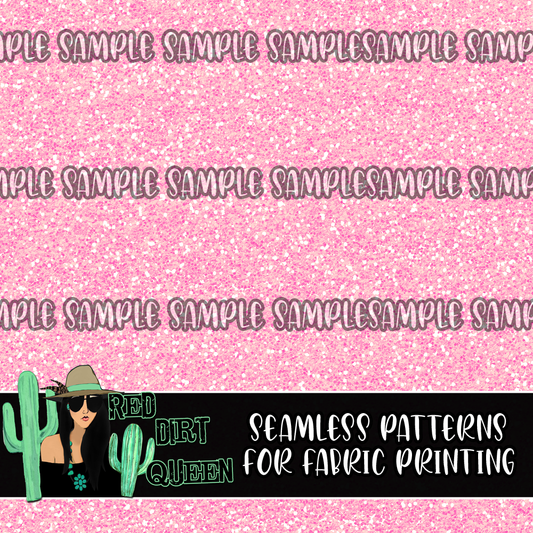 Seamless Pattern Princess Glitter Pink