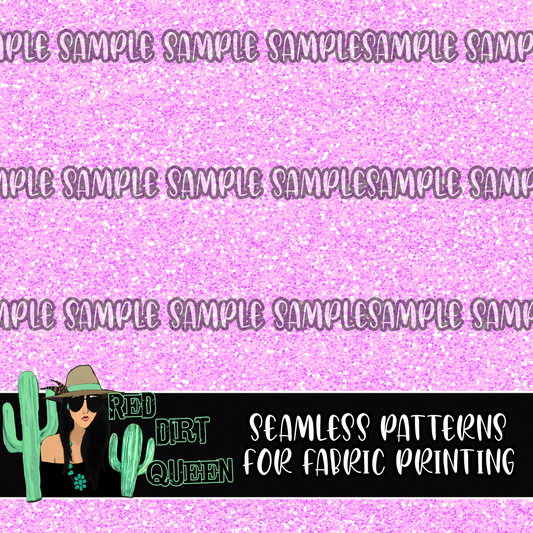 Seamless Pattern Princess Glitter Purple