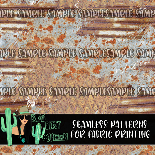 Seamless Pattern Rusty Metal Brushstrokes