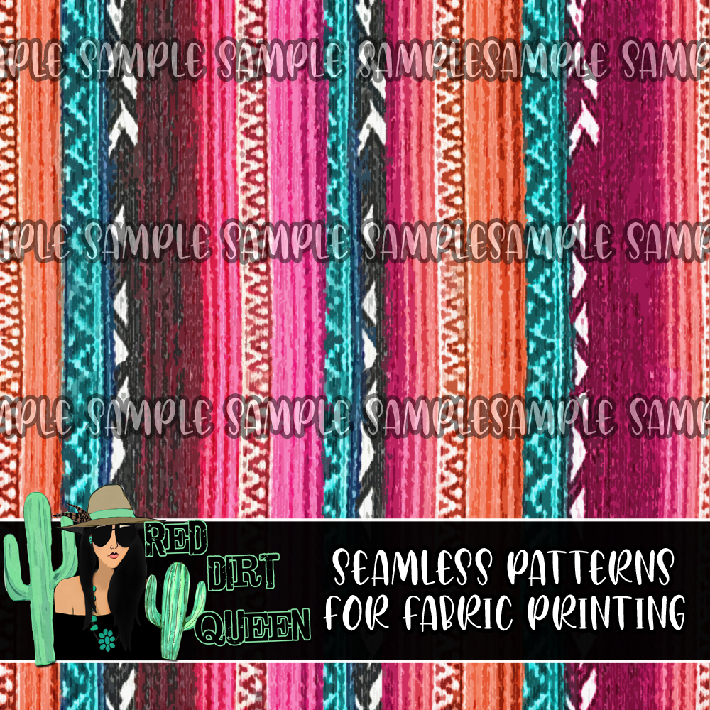 Seamless Pattern Serape Textured
