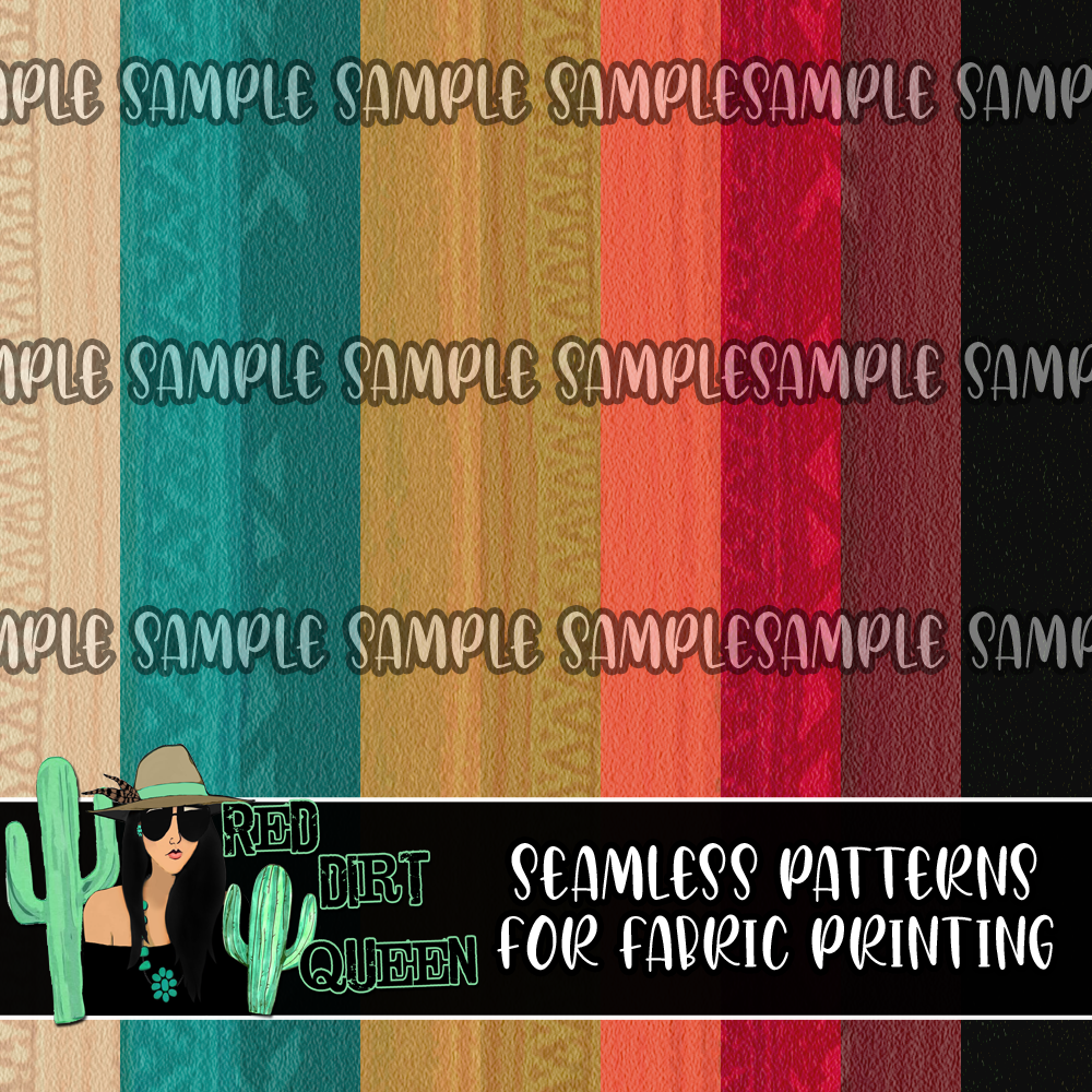 Seamless Pattern Southwest Fabric Look