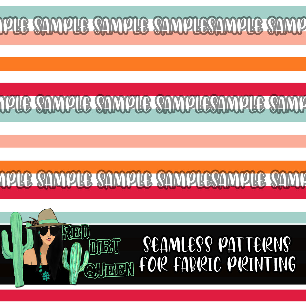 Seamless Pattern Bright Summer Stripe