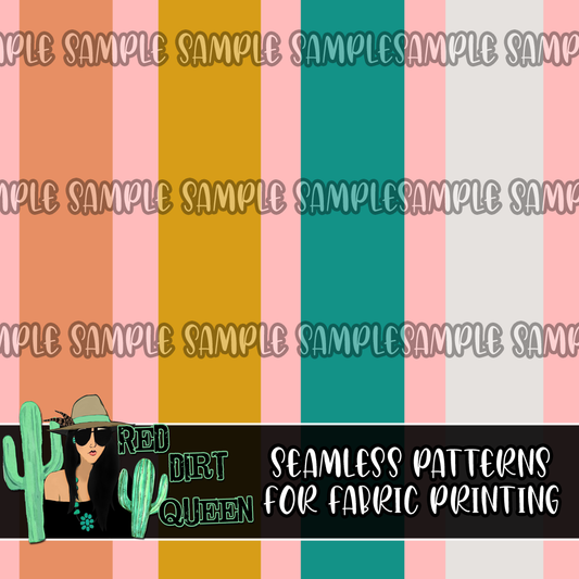 Seamless Pattern Sweet Fun Stripes