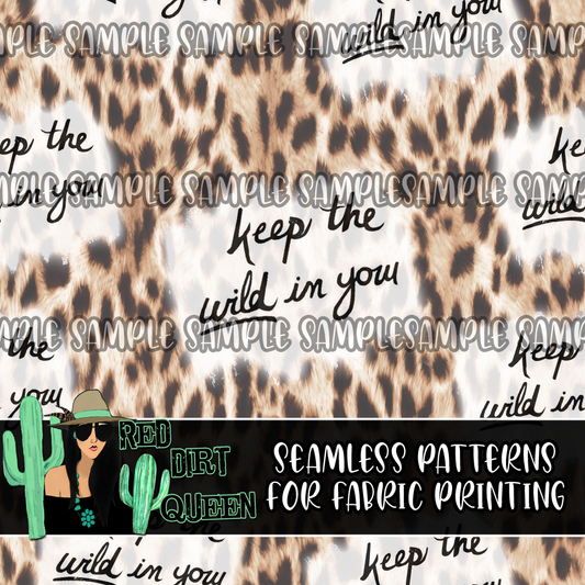 Seamless Pattern Wild In You Leopard